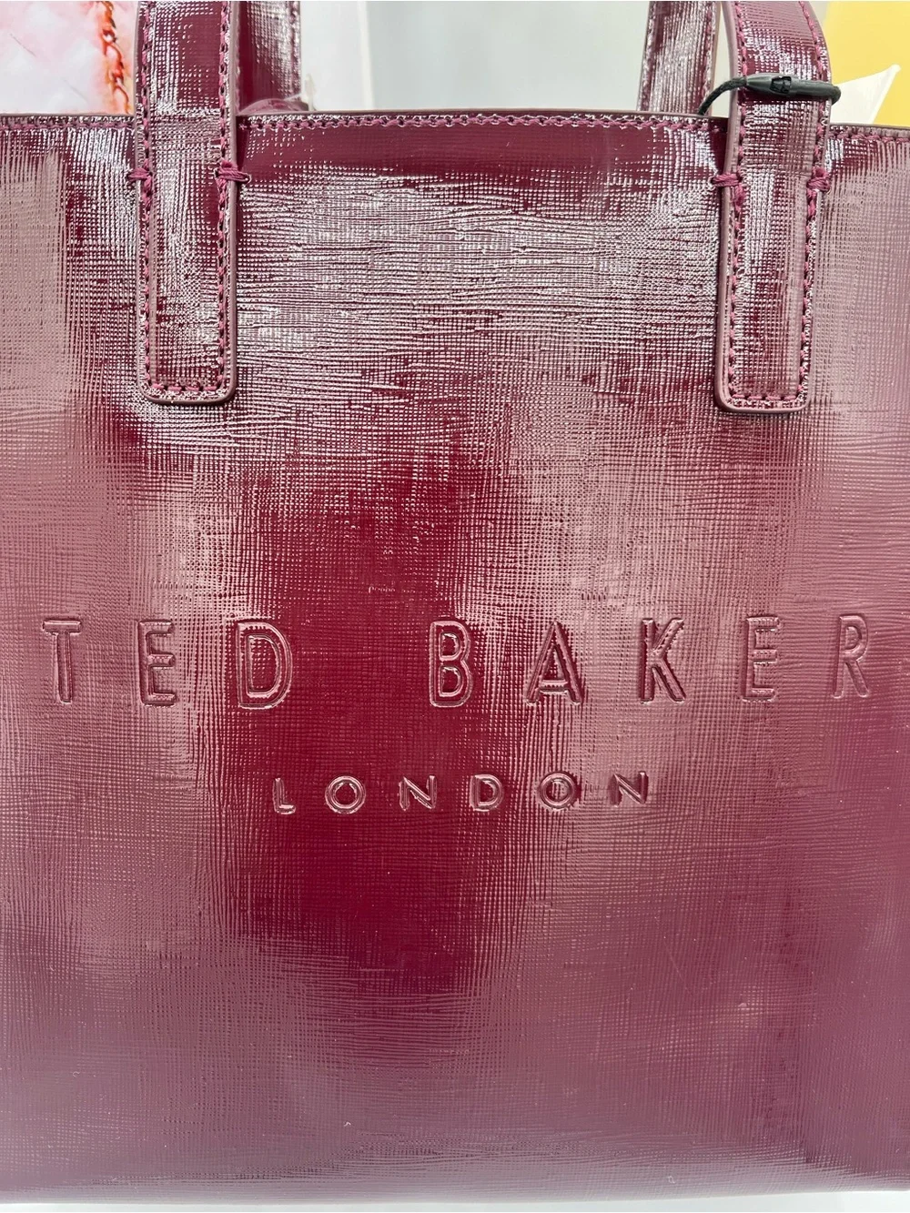 Ted Baker Soocon Icon Tote Bag in Burgundy